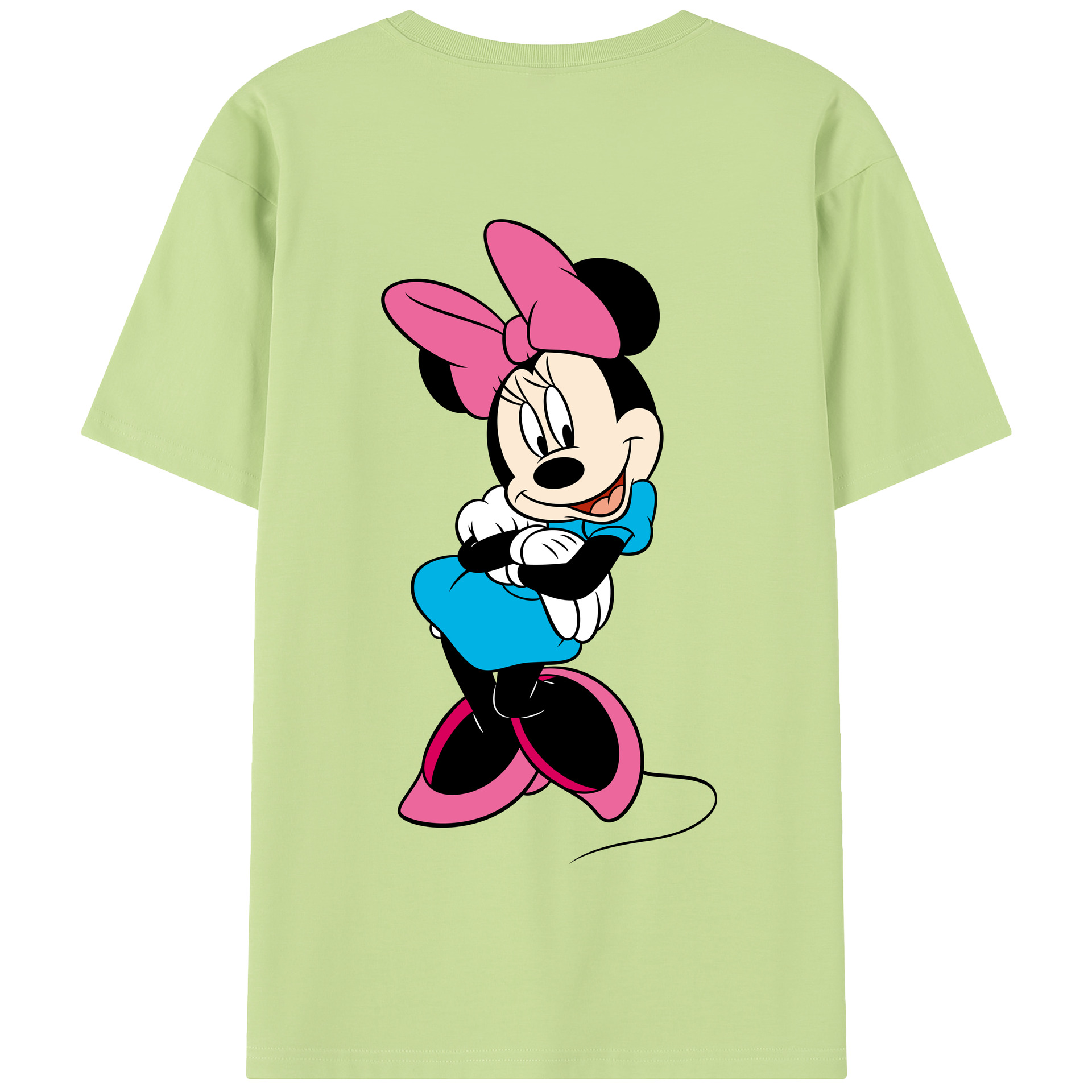（画像用） ミッキーマウス Mickey Mouse 綿100％半袖Tシャツ（背面プリント）